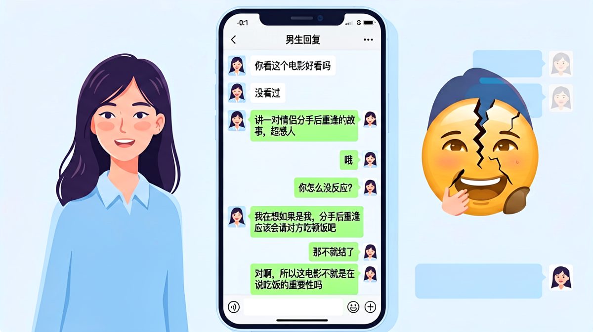 把爱情片硬生生解读成美食博主现场