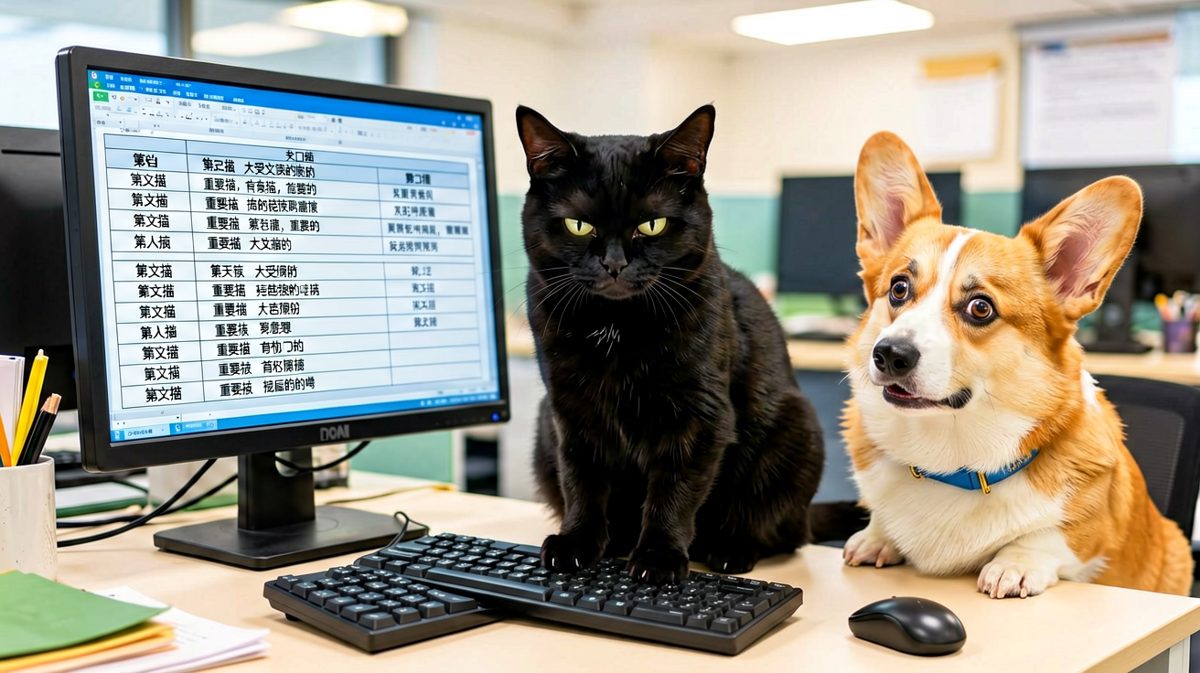 黑猫：这个月KPI必须达标，谁也别想阻止我摸鱼……啊不，工作。