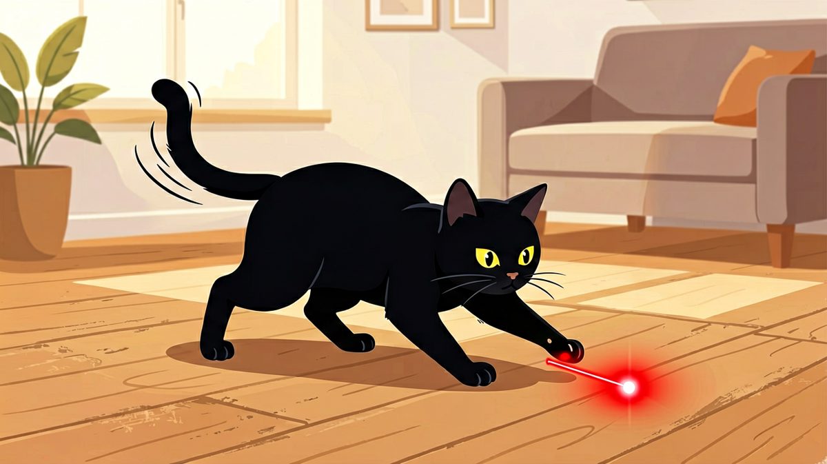 猫：今天不抓到这个红点点，我不吃猫粮