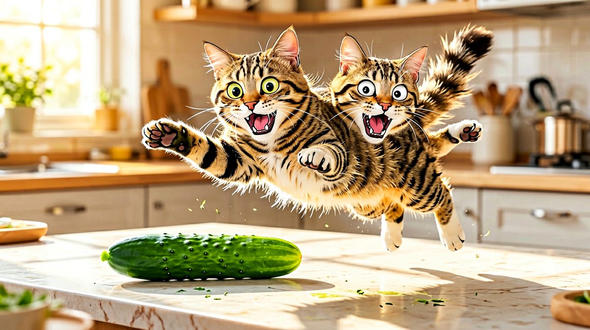猫：这绿色的怪物竟敢出现在我的地盘！
