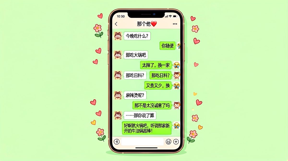 "你随便"是恋爱中最危险的三个汉字
