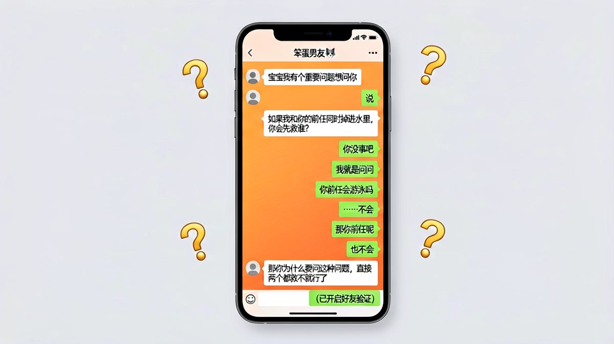 送命题最终变成了送分题，直男女友一招反杀