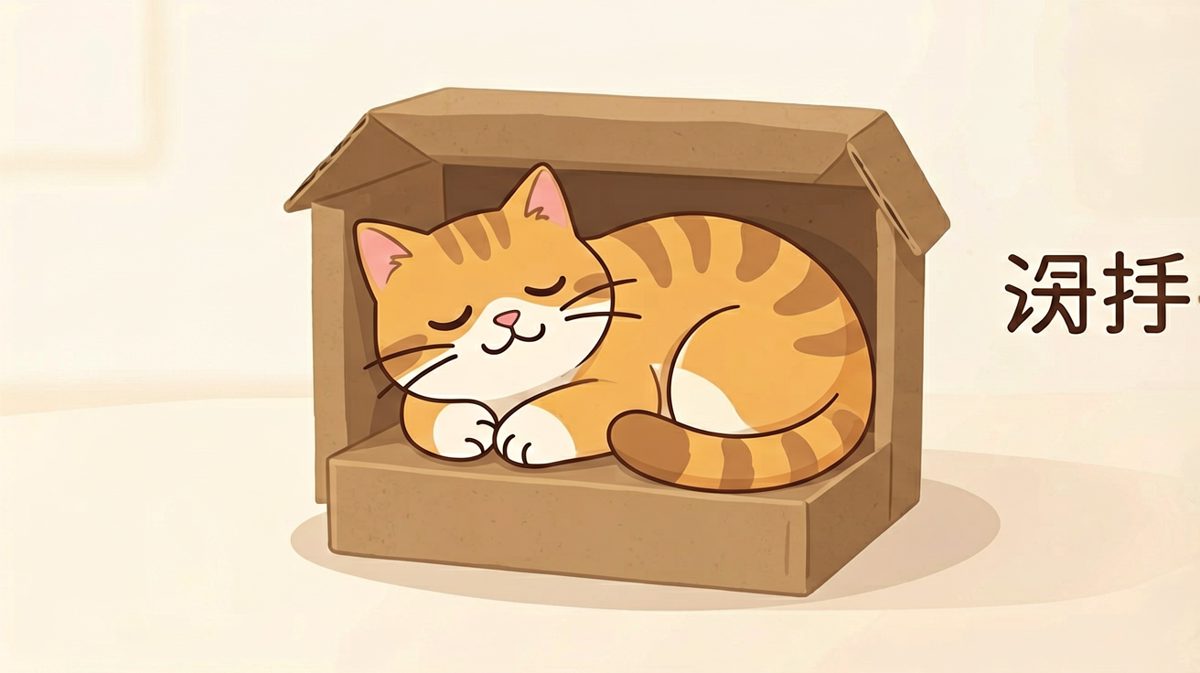 猫咪：盒子的尺寸由我的心决定