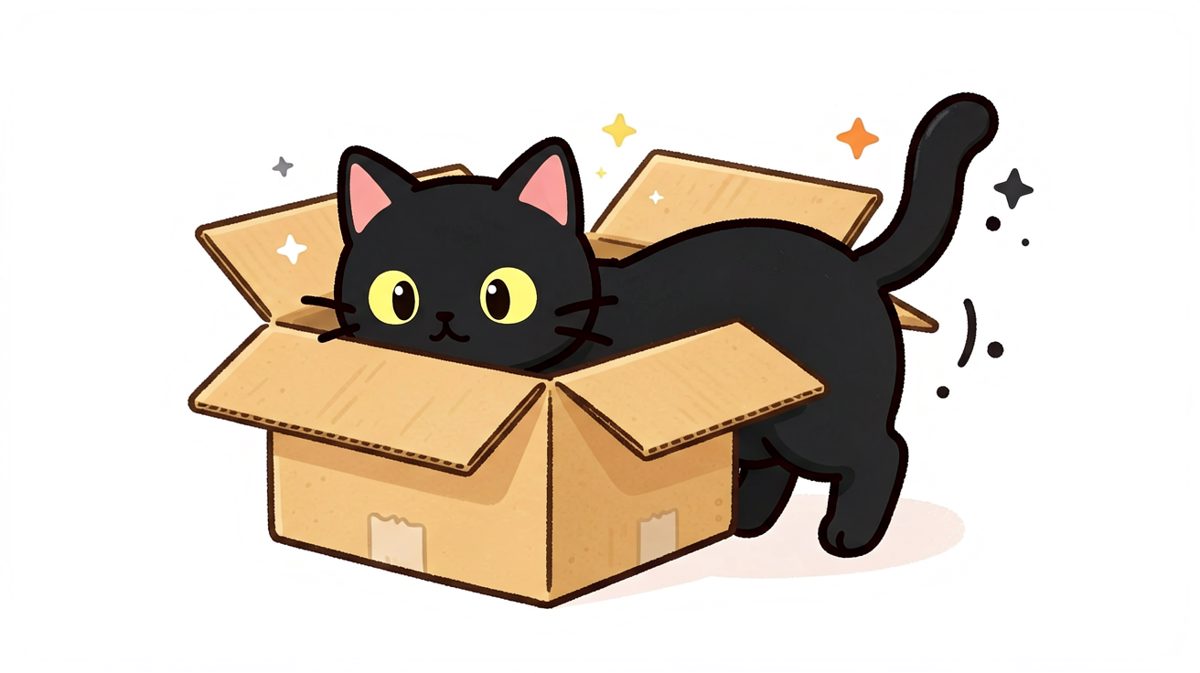 猫：只要我不动，我就不存在——纸箱：我承受了这个年纪不该承受的压力。
