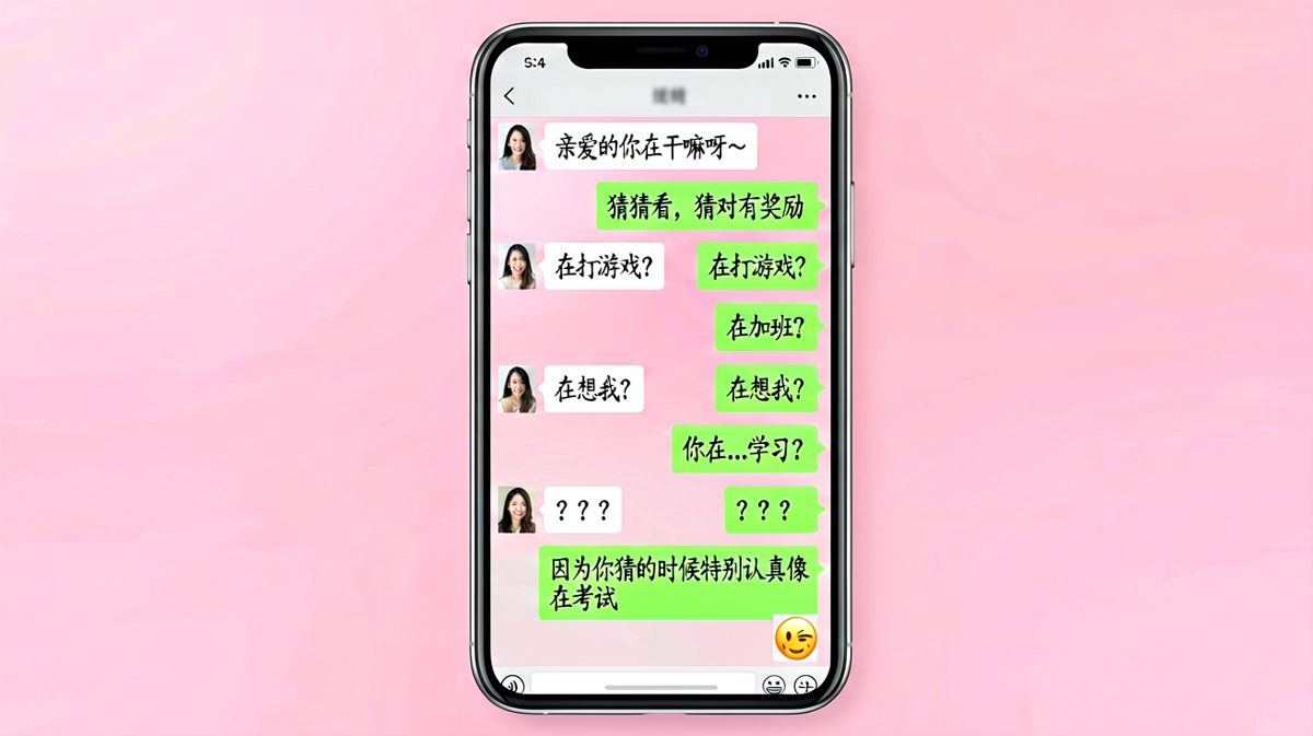 男生用'猜我在干嘛'套路女生，结果反手一个神转折让女生无语凝噎