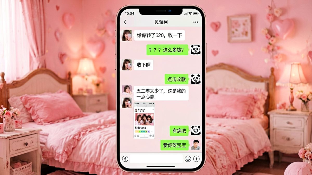 女生发520试探，男生直接反向操作金额翻倍