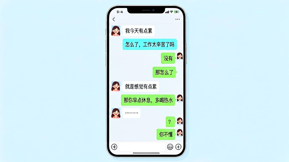 '累了'不是让你解决问题，是让你读懂她的情绪