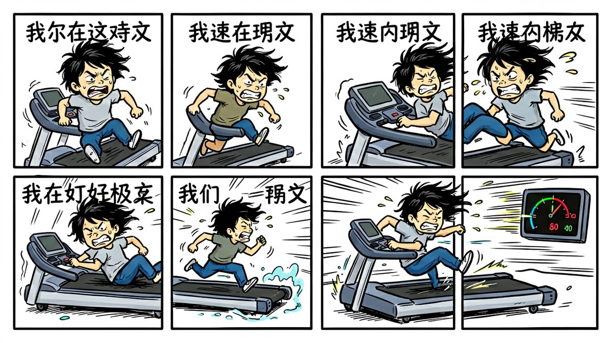 跑步机上生无可恋