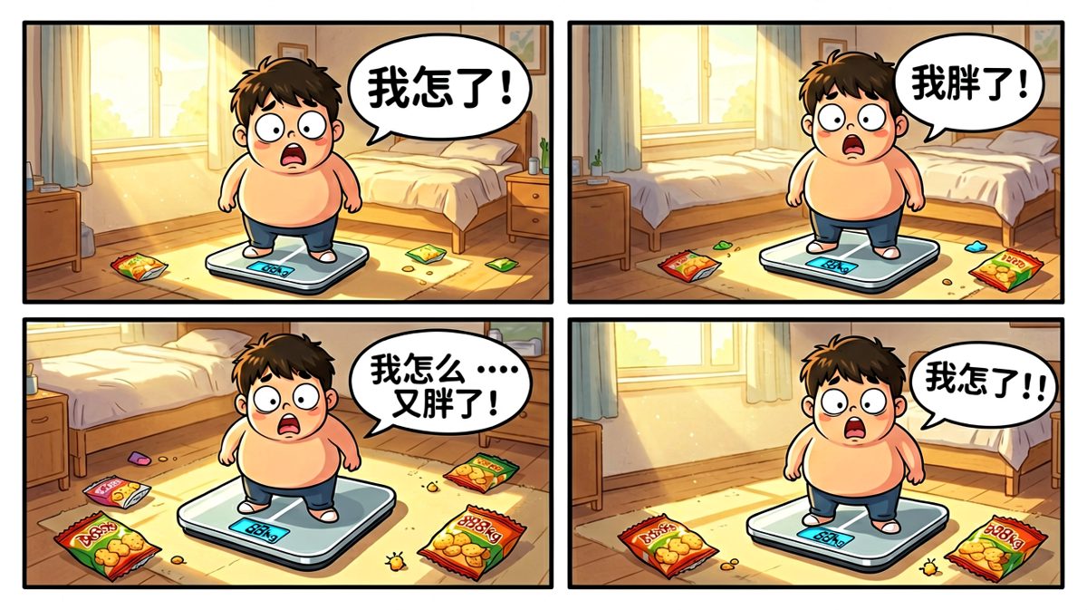 每天早上称重，结果每次都令人崩溃。
