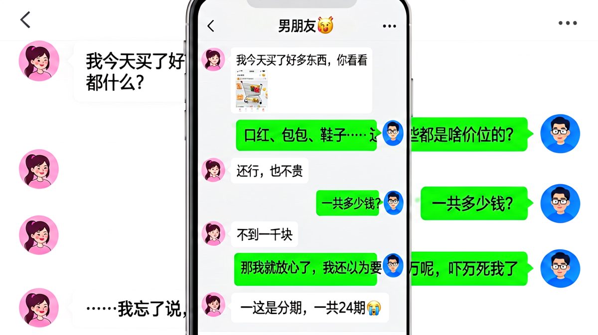 分期购物的甜蜜暴击，他的放心瞬间变成惊吓
