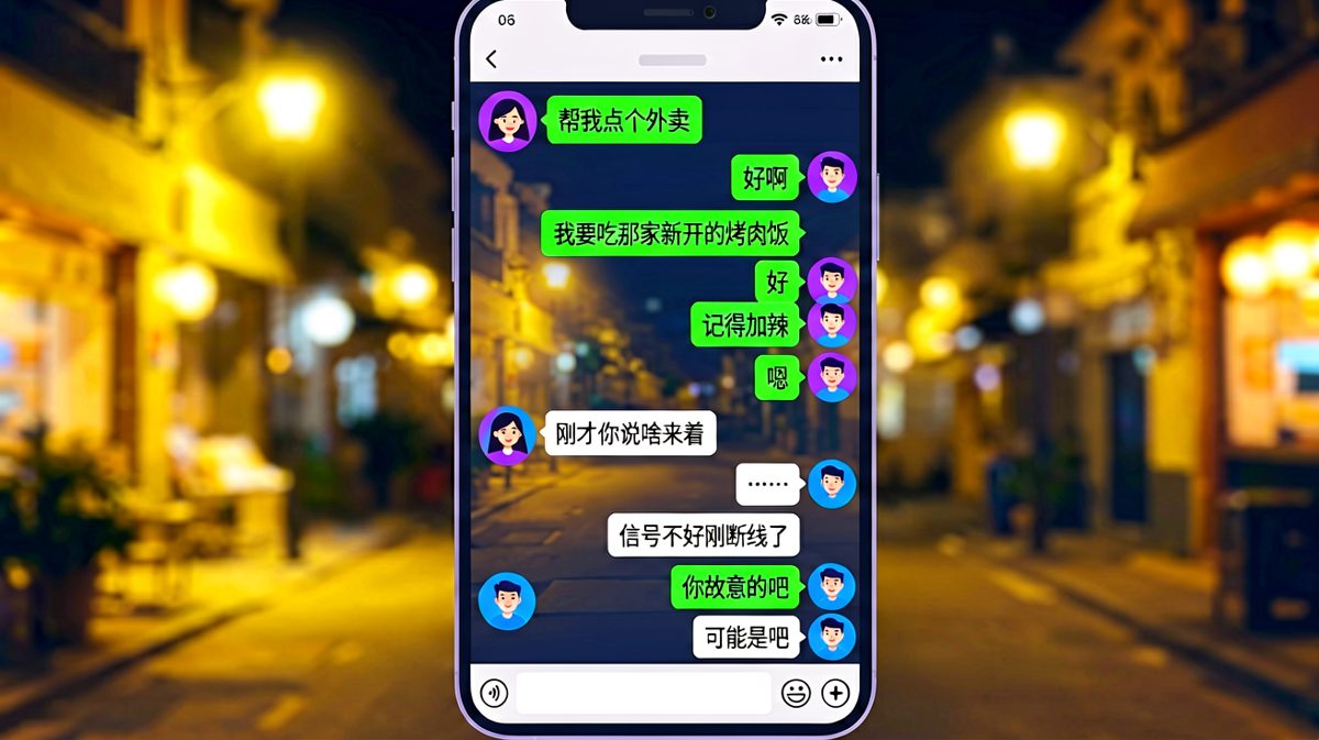 外卖刺客：假装断线是情侣最高级的恶作剧