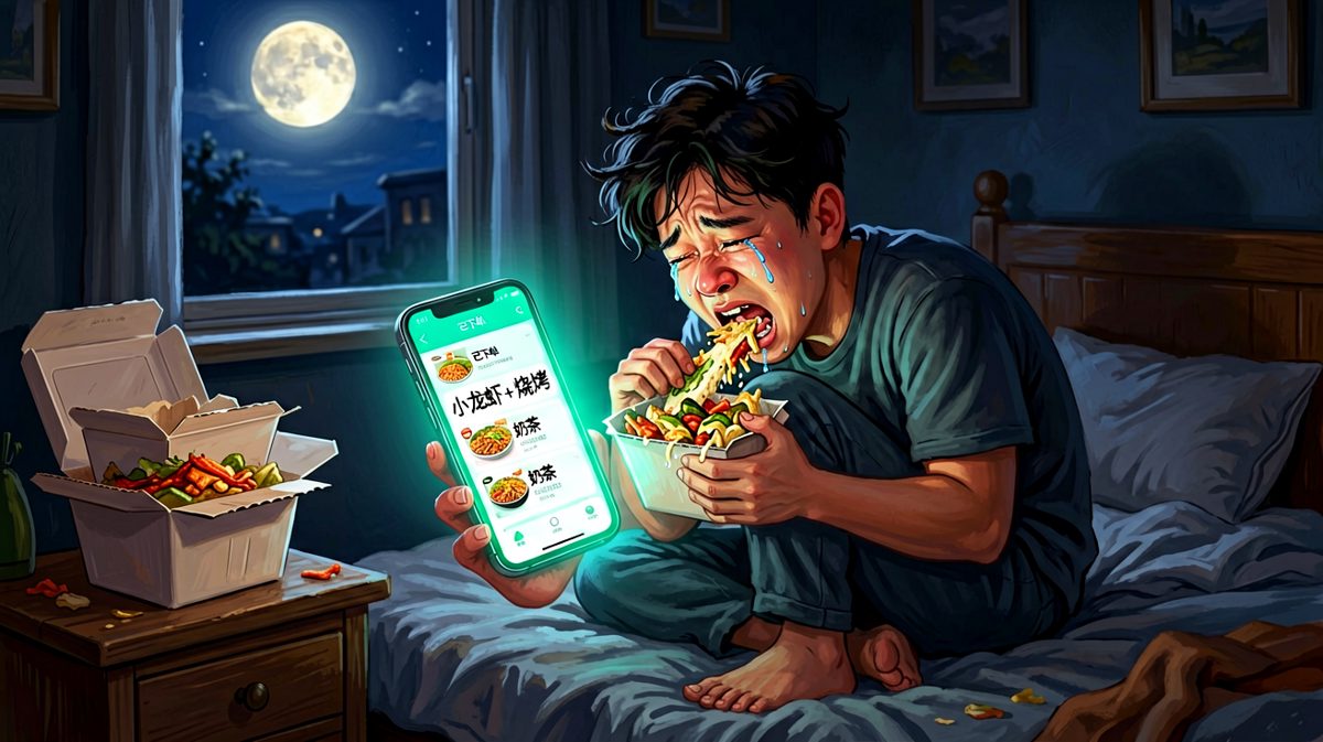 凌晨两点的外卖，是减肥路上最后的倔强