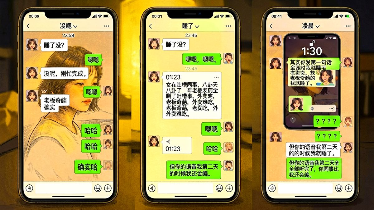 深夜长语音的真相：睡着也要听完