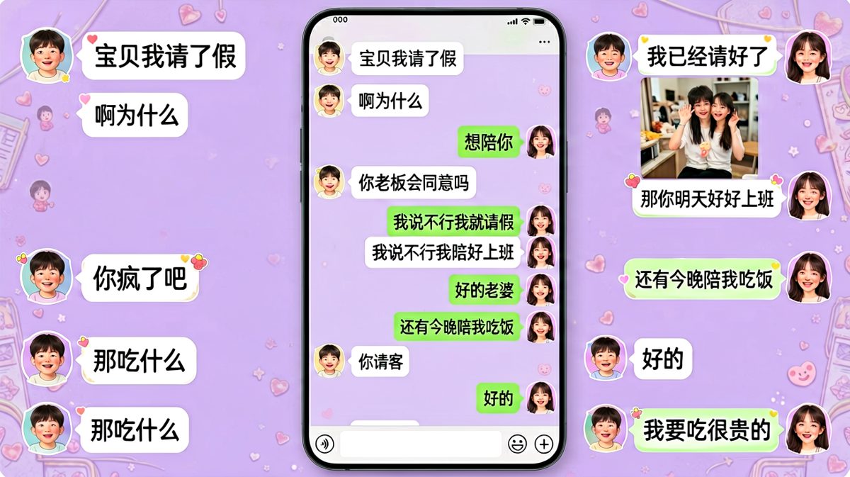 小哥哥请假陪女朋友，最后说「你请客」——原来才是真正的「陪我」