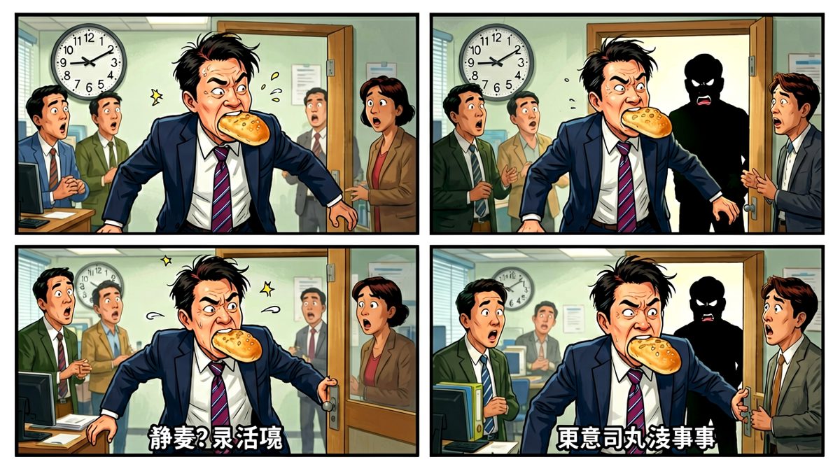 一路狂奔到公司，被老板迎面'捕获'