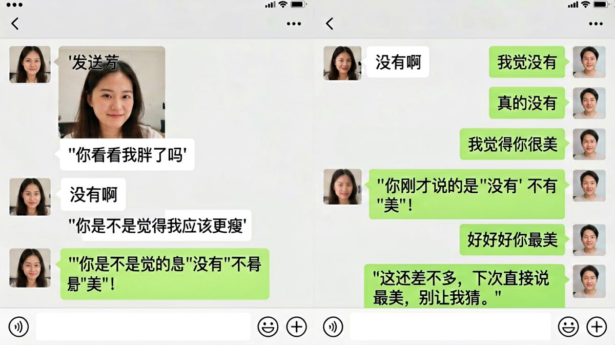 送命题连环追问，男朋友靠求生欲勉强过关。
