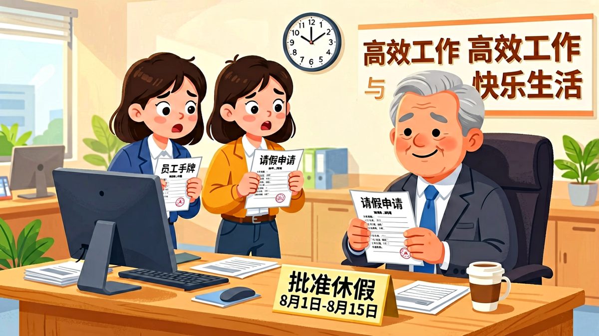 员工求假，老板反手甩出同款——原来你也想溜？