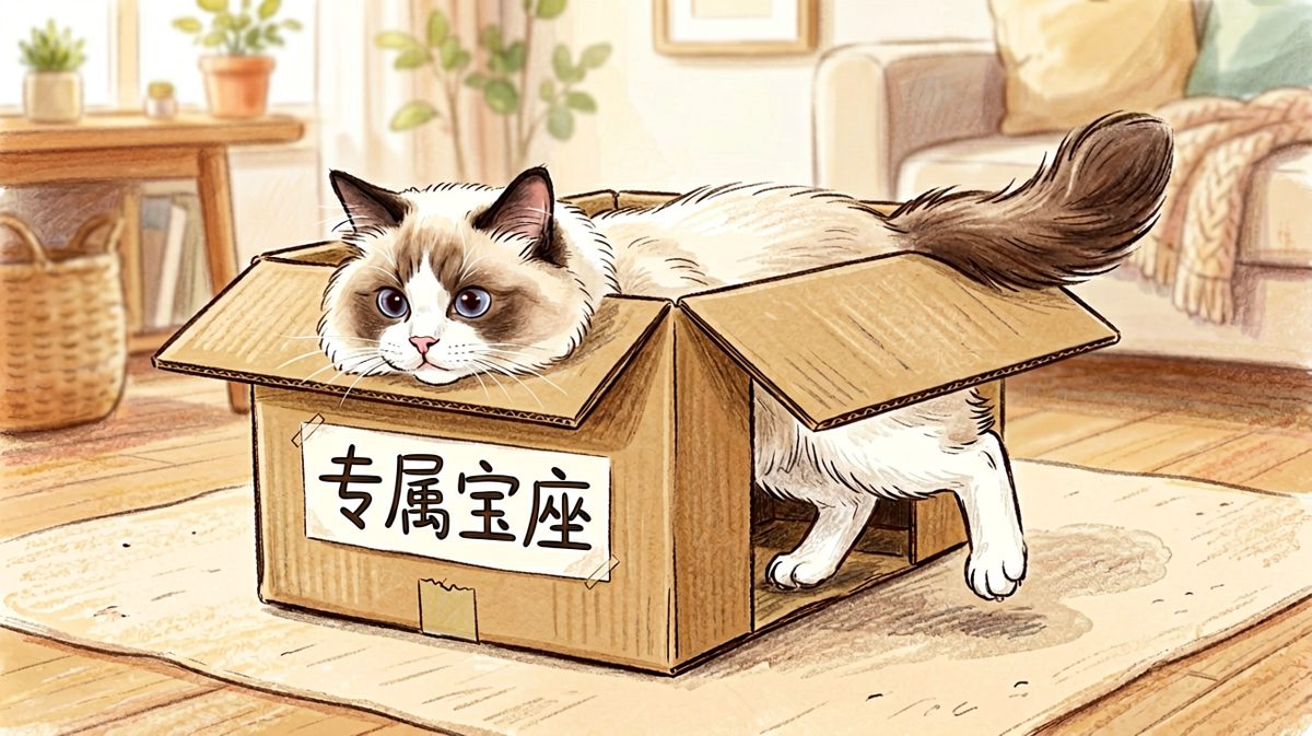猫咪：只要我够努力，纸箱就能装下我全部的尊严