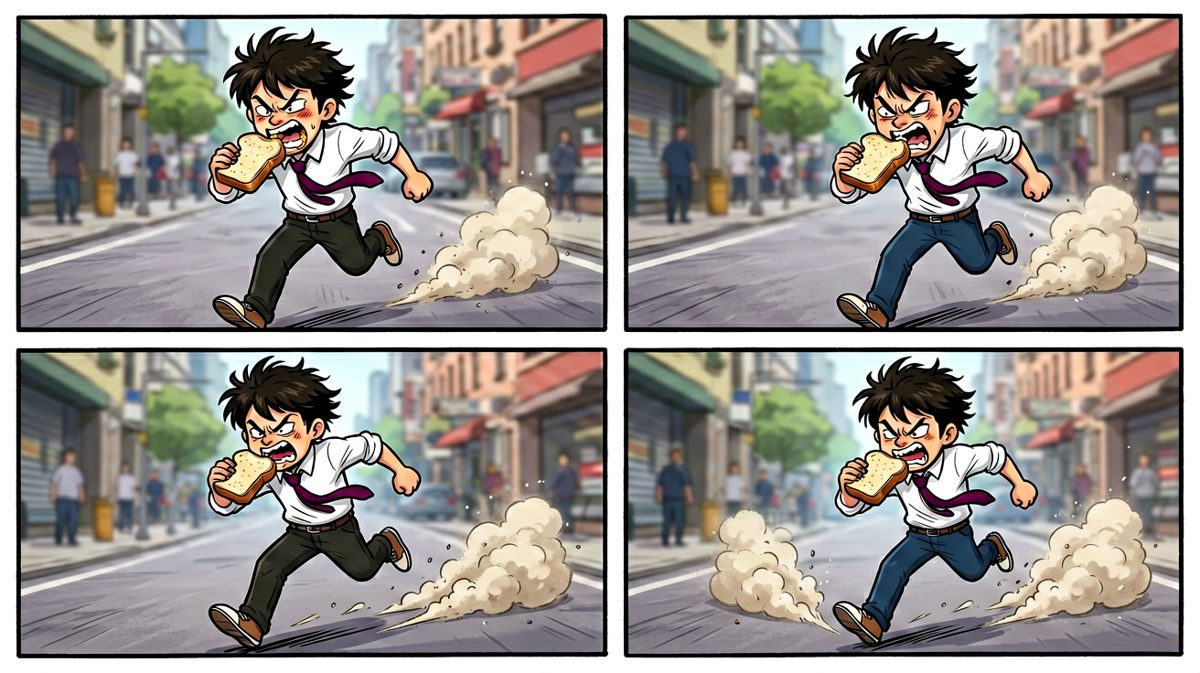 一路狂奔赶到公司楼下！