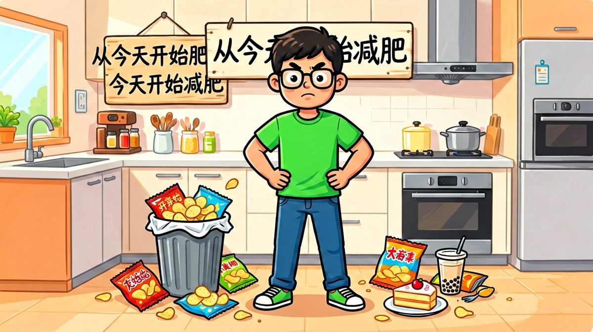 第一天，我发誓要瘦成一道闪电！