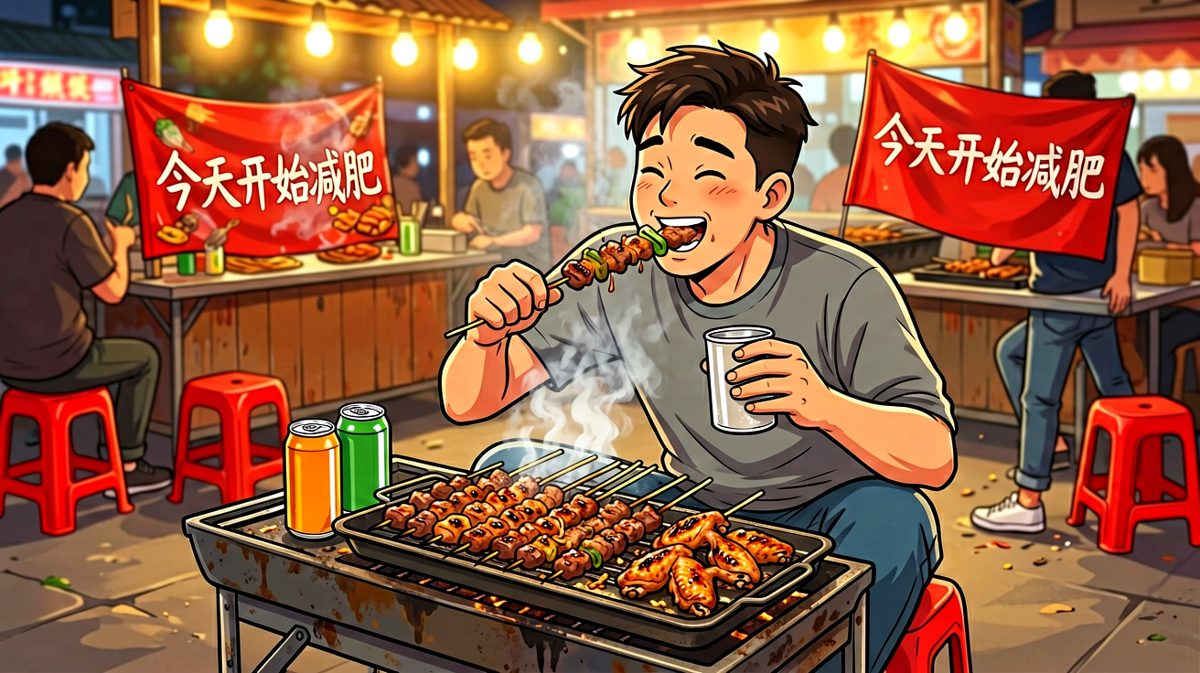 减肥？明天再说吧，先吃为敬！