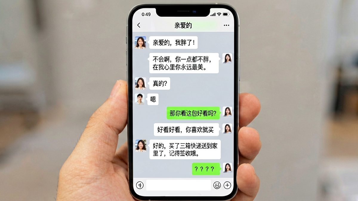 「我胖了」之后是连环套，男生还没反应过来已经买了三箱快递
