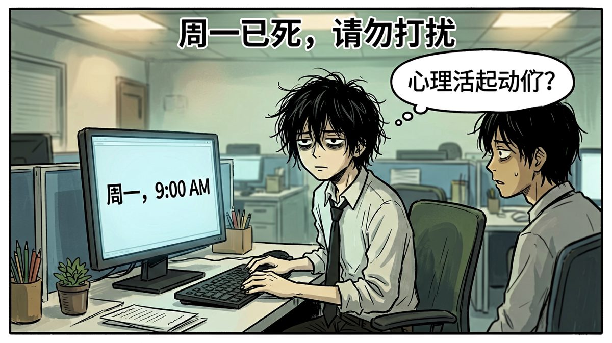 人到了，灵魂还在床上。