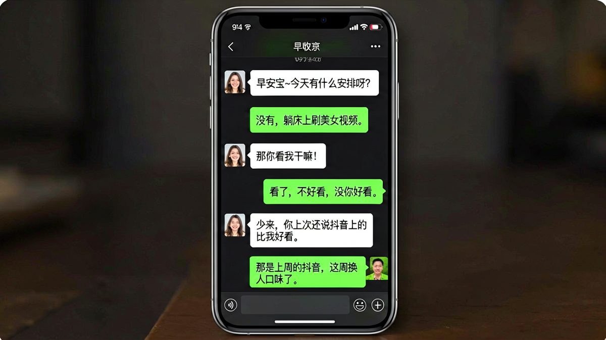 早安情话秒变'换口味'，男生的求生欲全程在线