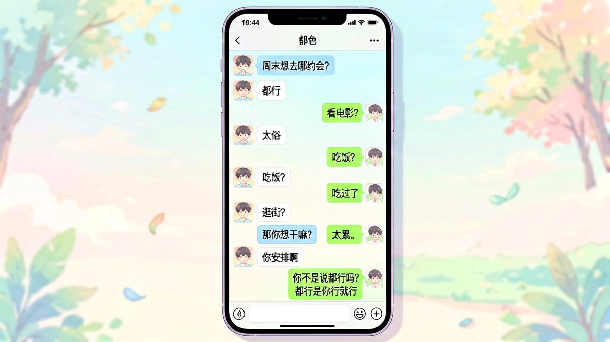 都行=你行就行，男友崩溃现场