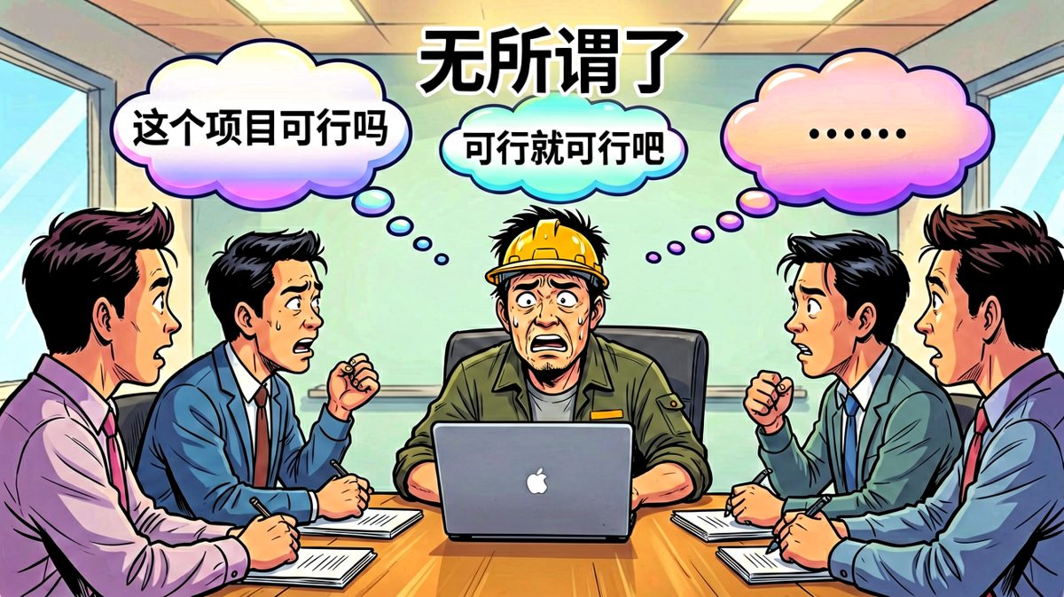 开会三小时，我的态度从积极到佛系只差一分钟