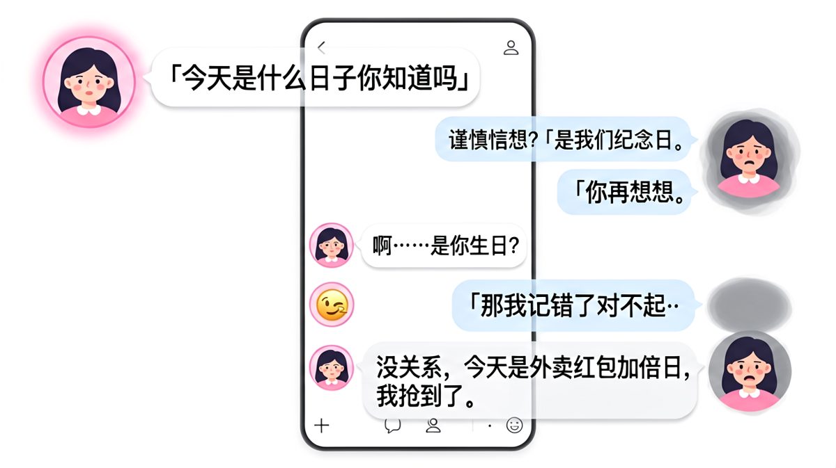 【纪念日 vs 红包日】男生脑内上演了一部灾难片，女生心里只有一个念头：红包。