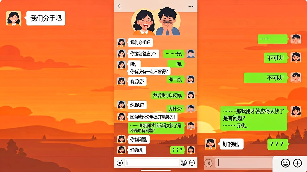 「你说分手我答应了」「现在反过来生气的是你」套娃式吵架终局