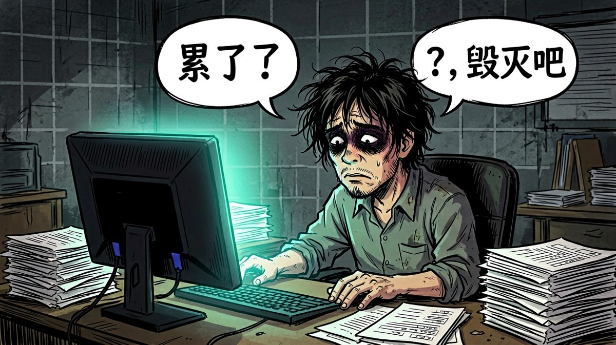 周一早上的我，灵魂已离家出走。