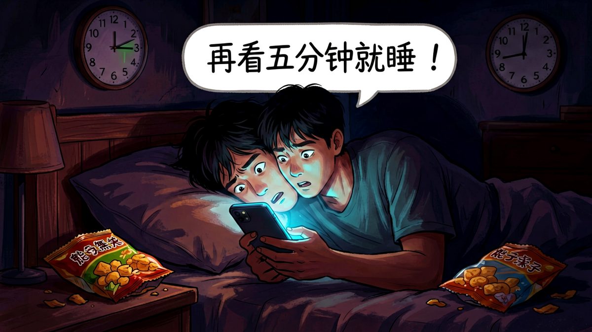 说好今晚早睡，结果刷到了天亮。