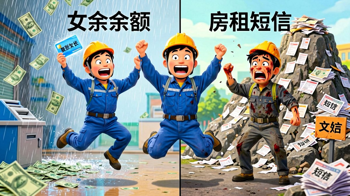 工资到账的那一刻，我以为我发财了。