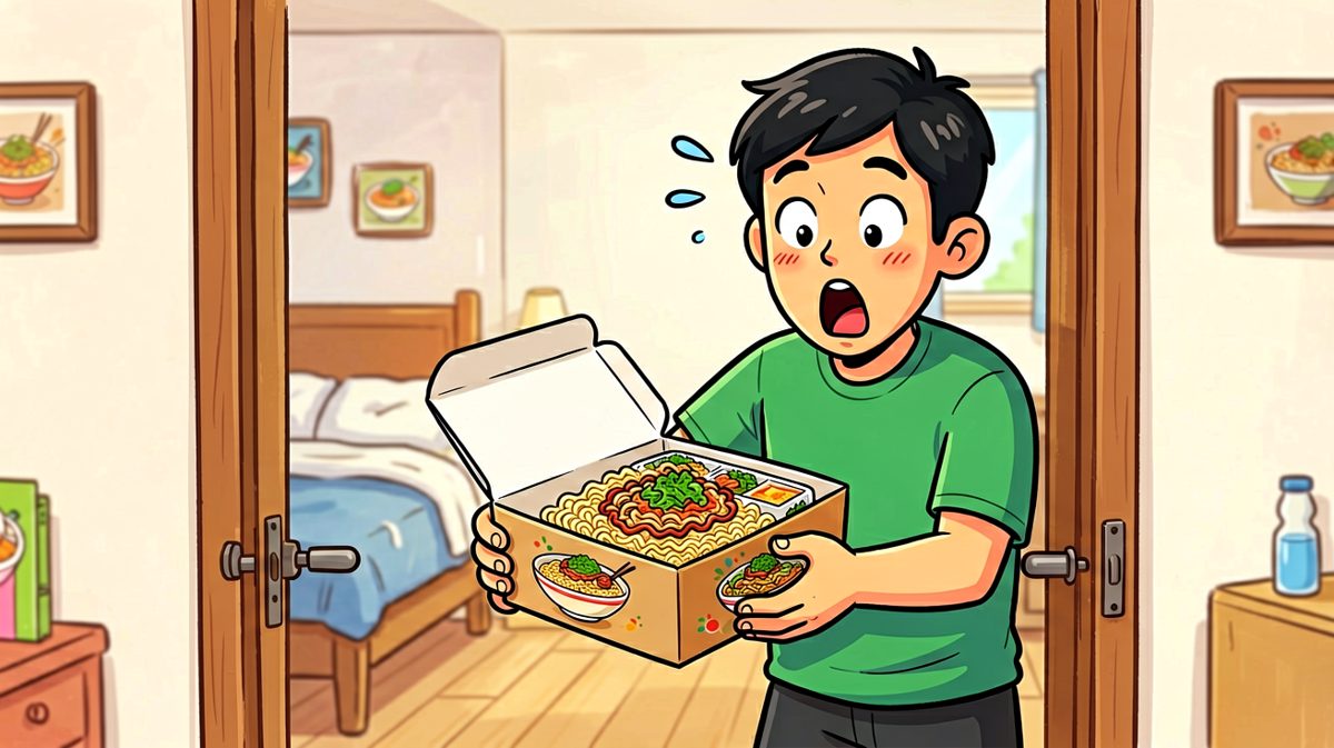外卖到了，打开却是泡面？！