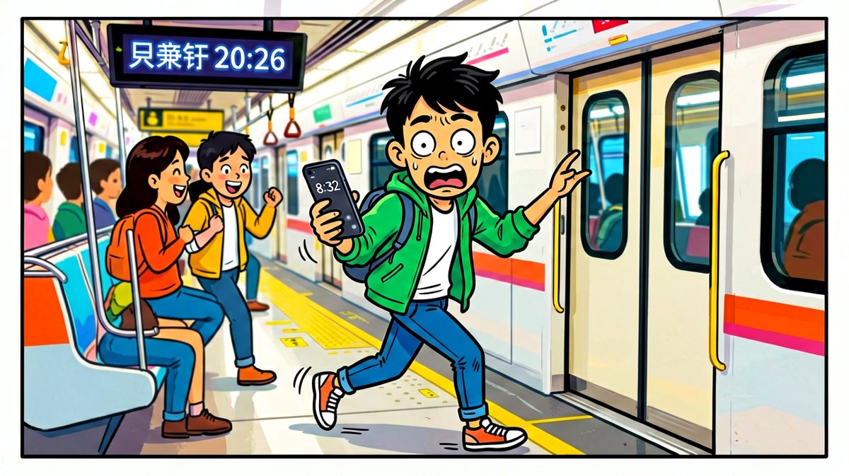 通勤成功！低头一看——脸色瞬间变绿