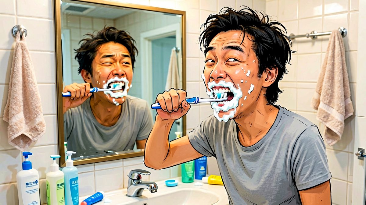 刷牙也要靠意志力硬撑