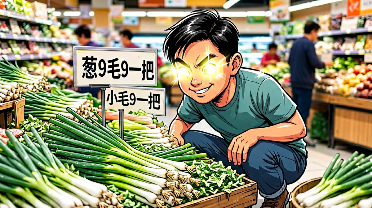 被超市葱价彻底征服，疯狂采购