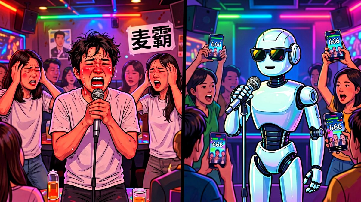 唱K：人类破音全场静默，AI开口就是演唱会级别