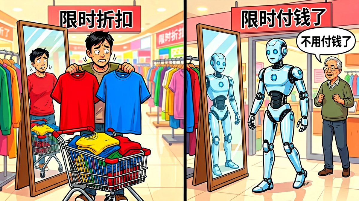 购物：人类货比三家三天三夜，AI看一眼直接带走