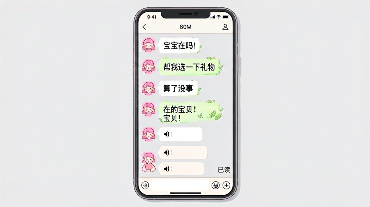 问礼物前先撤退，给足对方发挥空间，然后静待反转。
