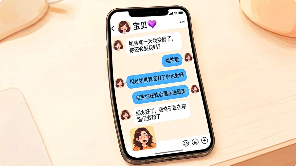 变胖变丑还要继续追问，男友已无力招架，终极反转来自'素颜自由'