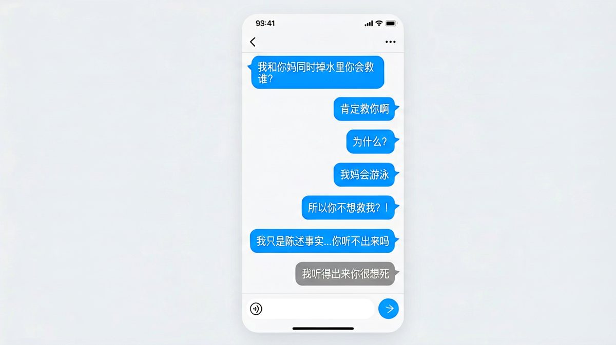 经典送命题，男生用诚实把自己送进了深渊