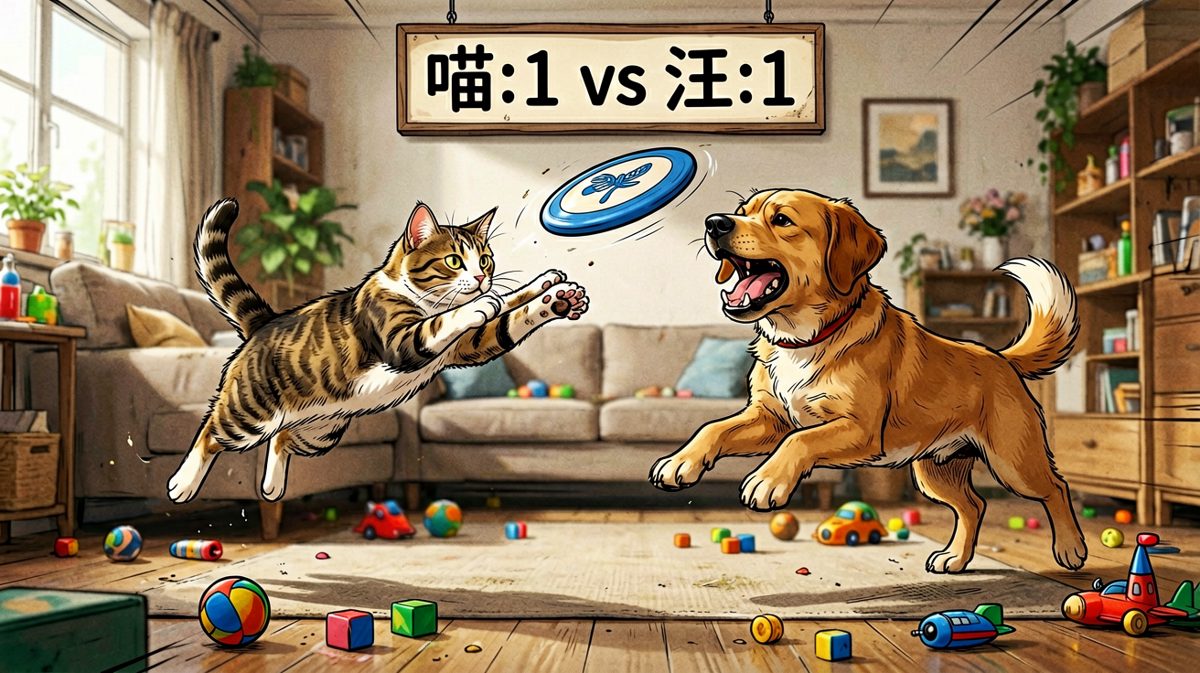 猫狗飞盘争霸赛