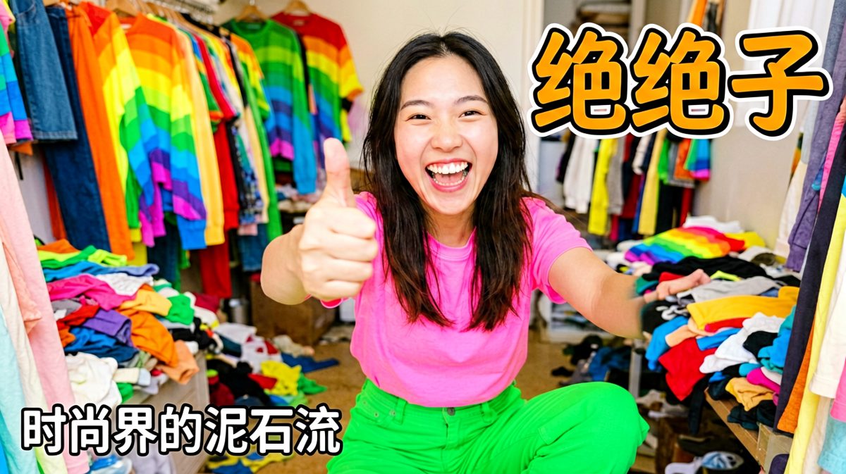 盲目自信的搭配，强行夸绝绝子