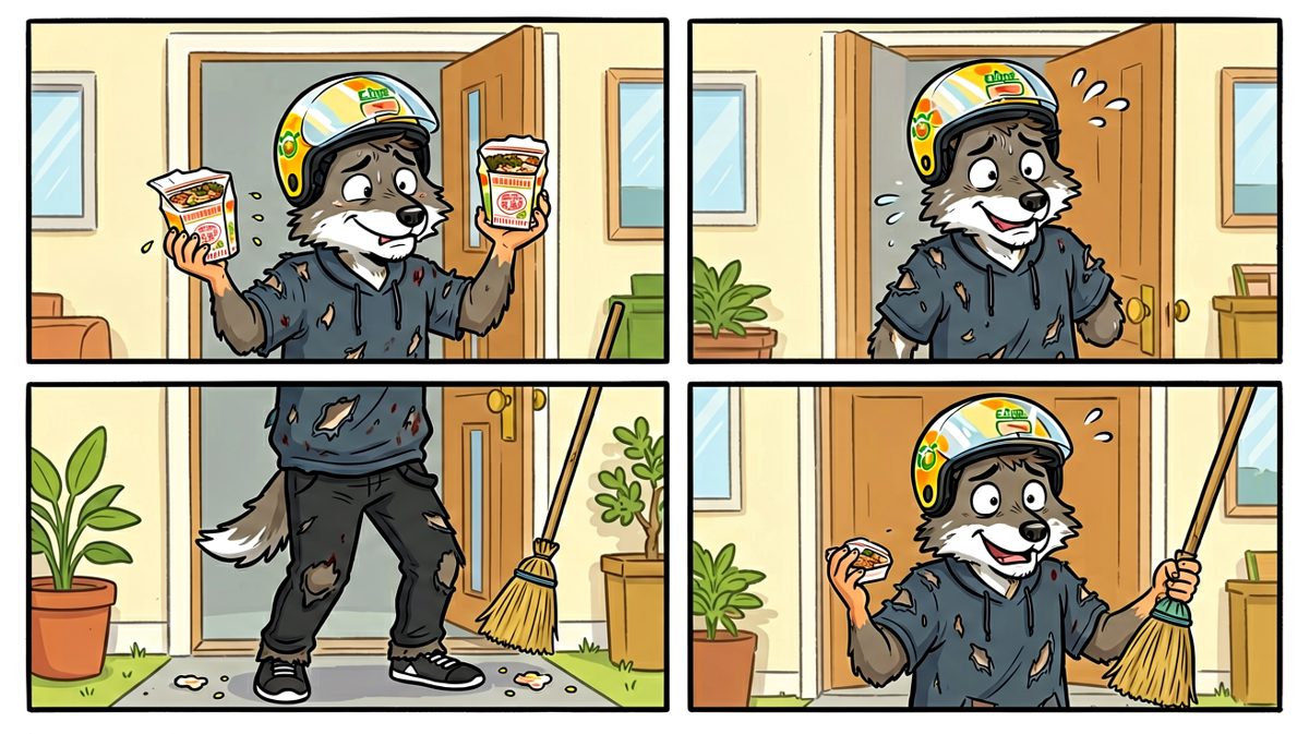 您的外卖到了……请您开门