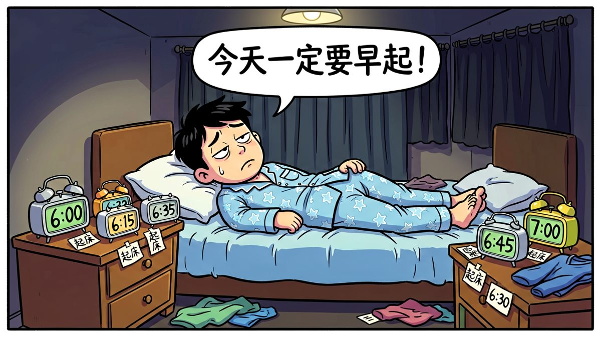 设定N个闹钟，誓要战胜床的封印
