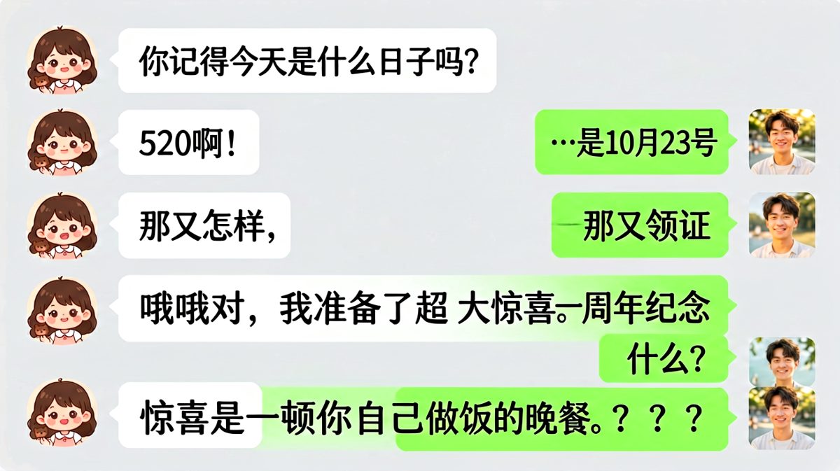 纪念日惊喜大反转