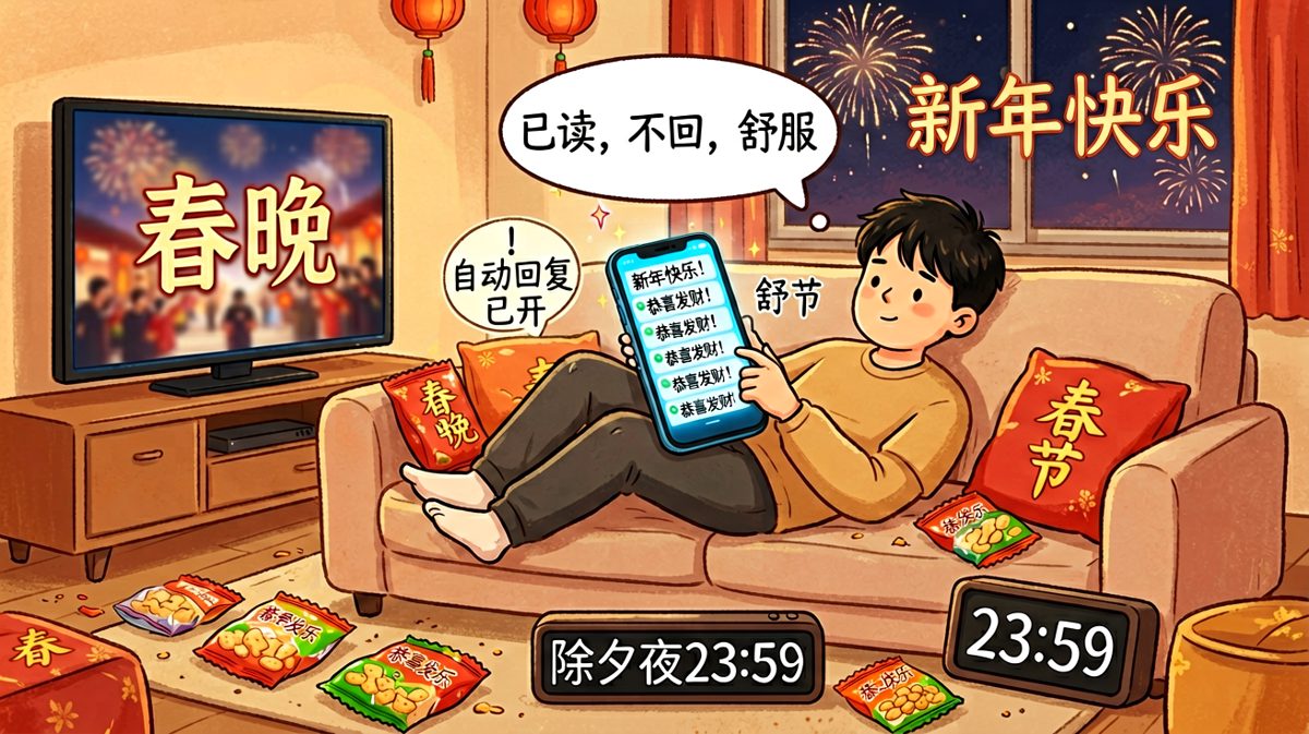 春节最轻松的社交方式：已读不回，佛系过年